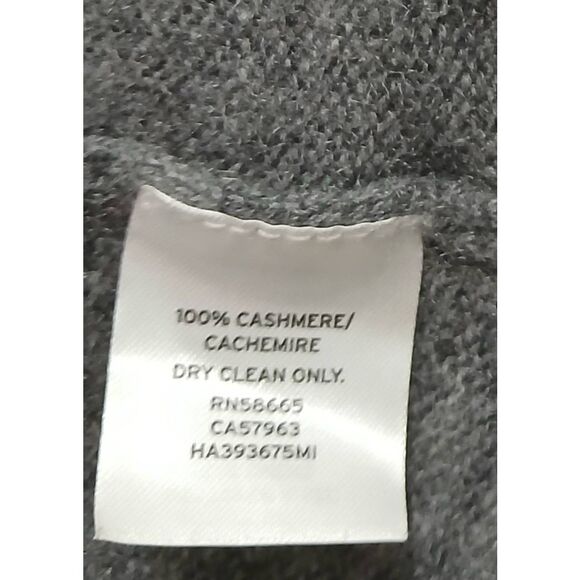 Halogen womens xlarge 100% cashmere turtleneck sweater gray - Picture 9 of 10